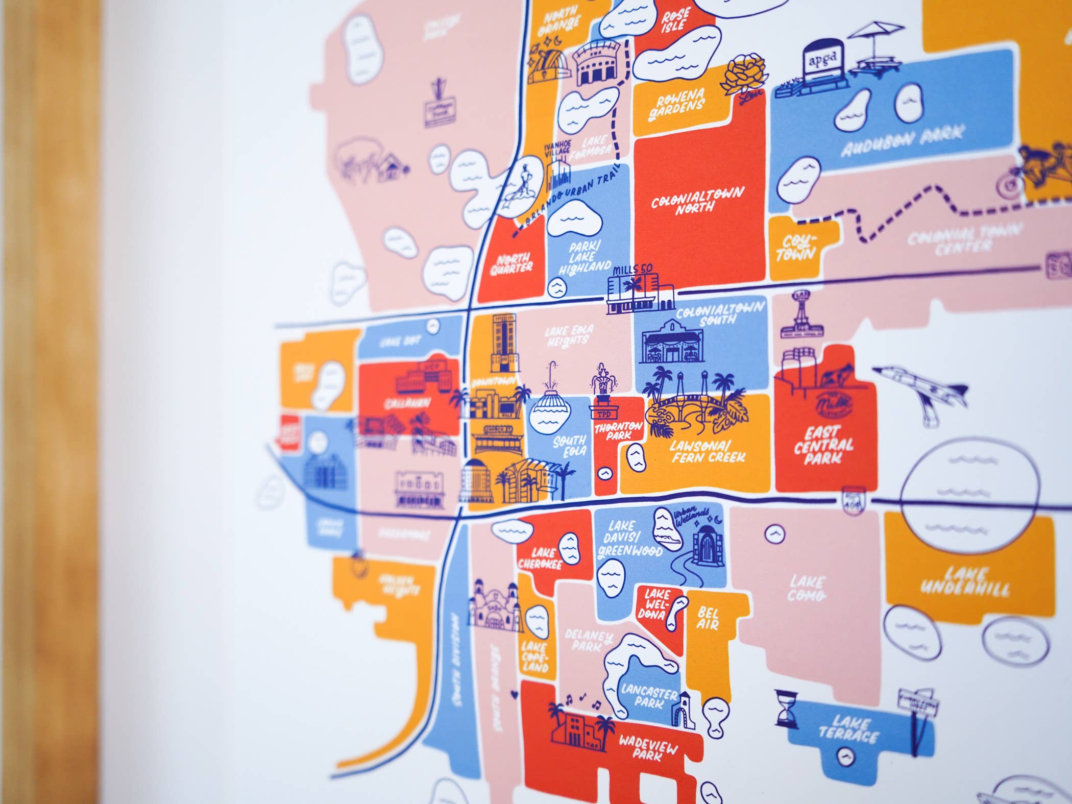 Little Known Goods - Wholesale Map - Orlando Florida Downtown Map5