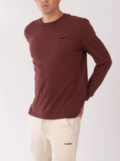Red Maple Long Sleeve T-shirt for wholesale by Paradigme