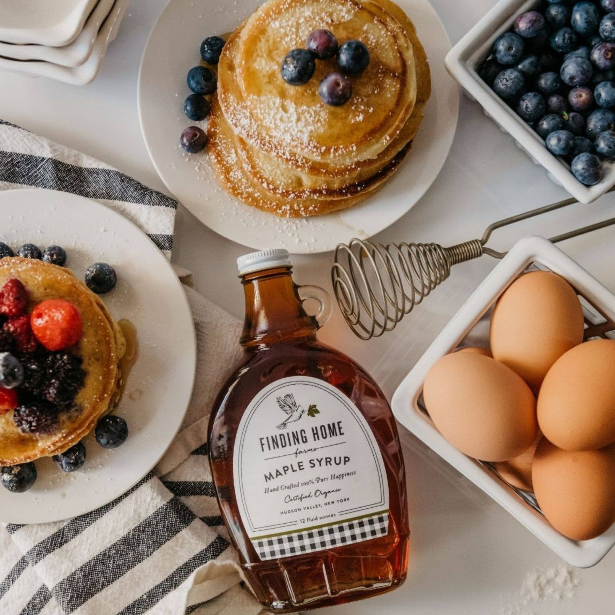 Finding Home Farms - Wholesale Maple Syrup - 100% Pure Organic Maple Syrup - 12 oz Decorative Glass16