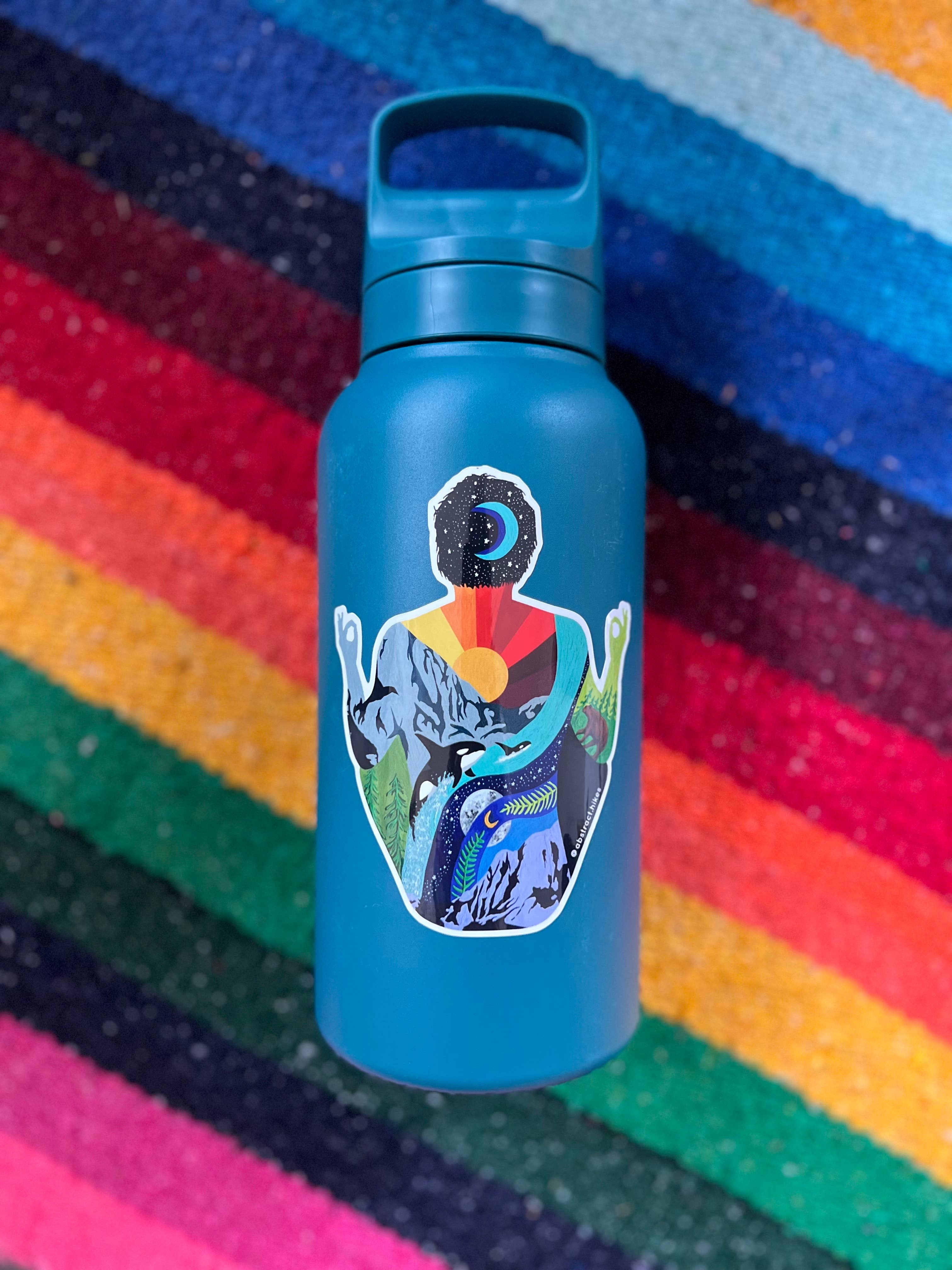 Abstract Hikes - Wholesale Sticker - Yoga Sticker: "Meditation Man"3