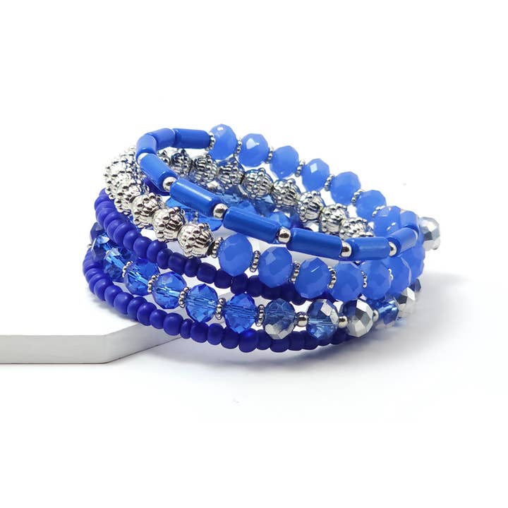 Mystic Whirl - Blue Bracelet for wholesale by Sunset Marsh LLC