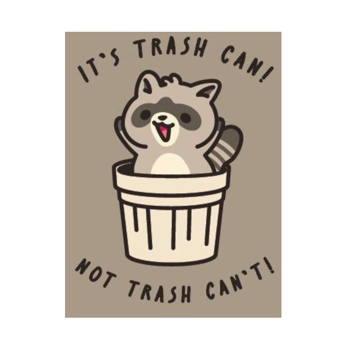 It's trash CAN, not trash CANNOT Jumbo Magnet for wholesale by Kalan