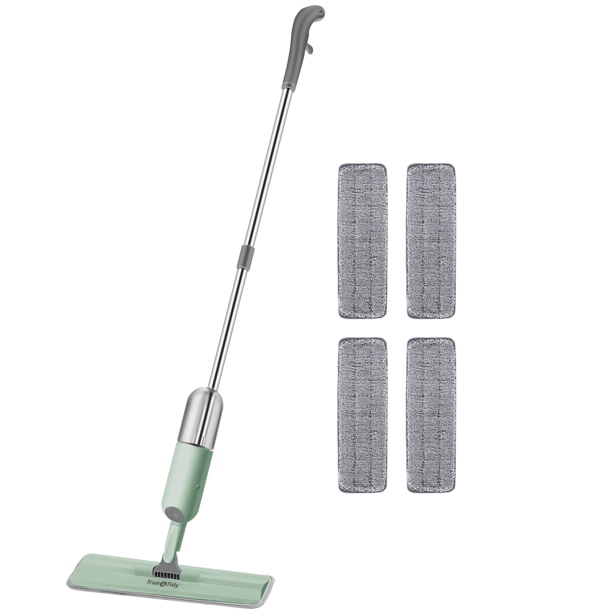 True & Tidy - Vente Serpillères - Ensemble de balai pulvérisateur avec réservoir rechargeable de luxe24