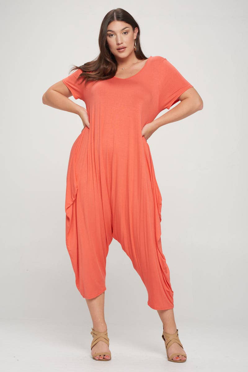 Allium - Vente Combinaison – femme - Combinaison sarouel à manches courtes Plus3