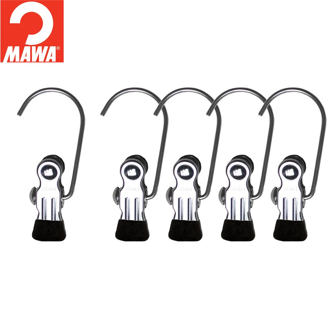 Reston Lloyd - Wholesale Clothes Hangers - MAWA 5PC Multiple Purpose Clips (4 Colors)5