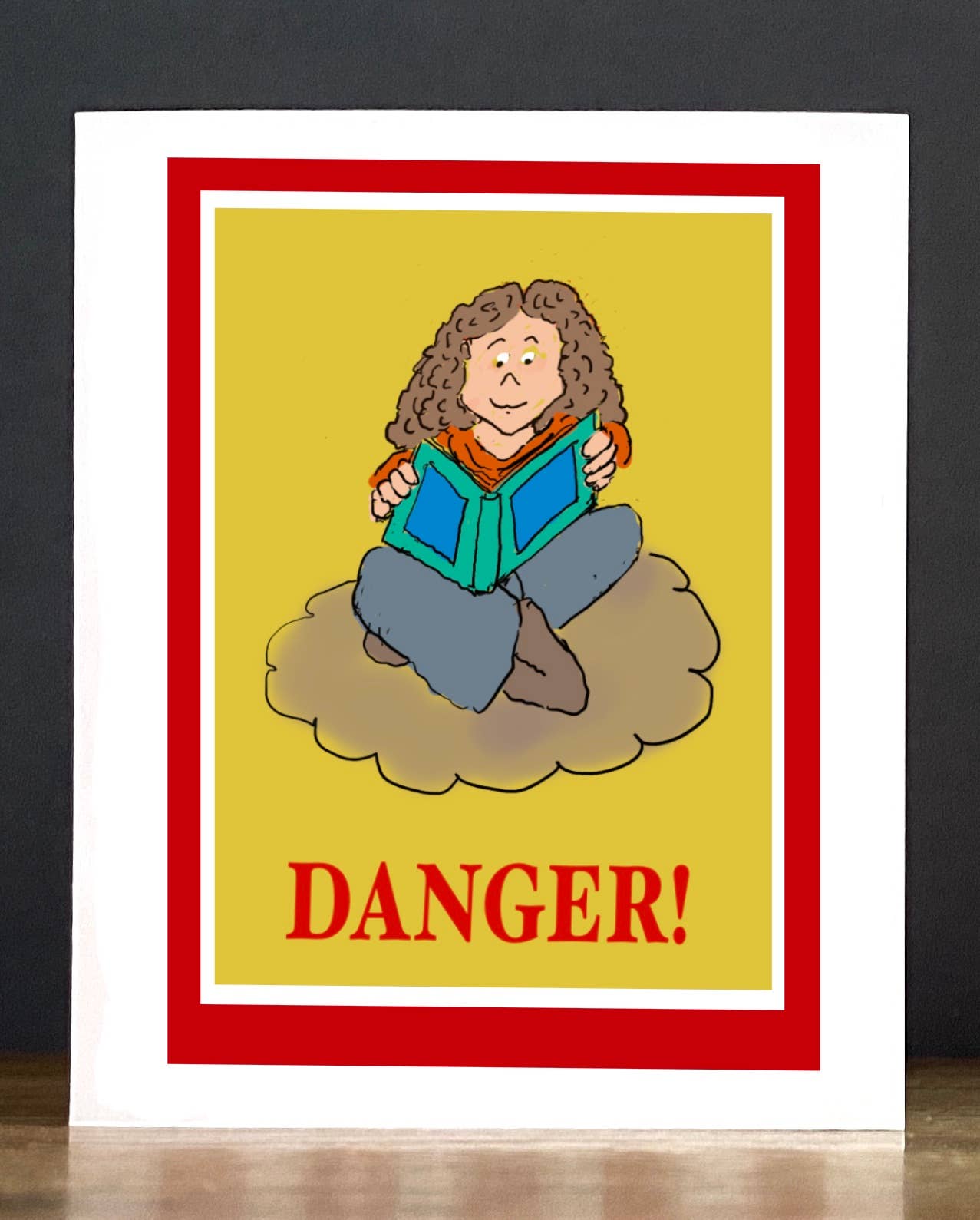 Cards by Charlot - Wholesale Encouragement Card - Reading = Imagination (Girl)1