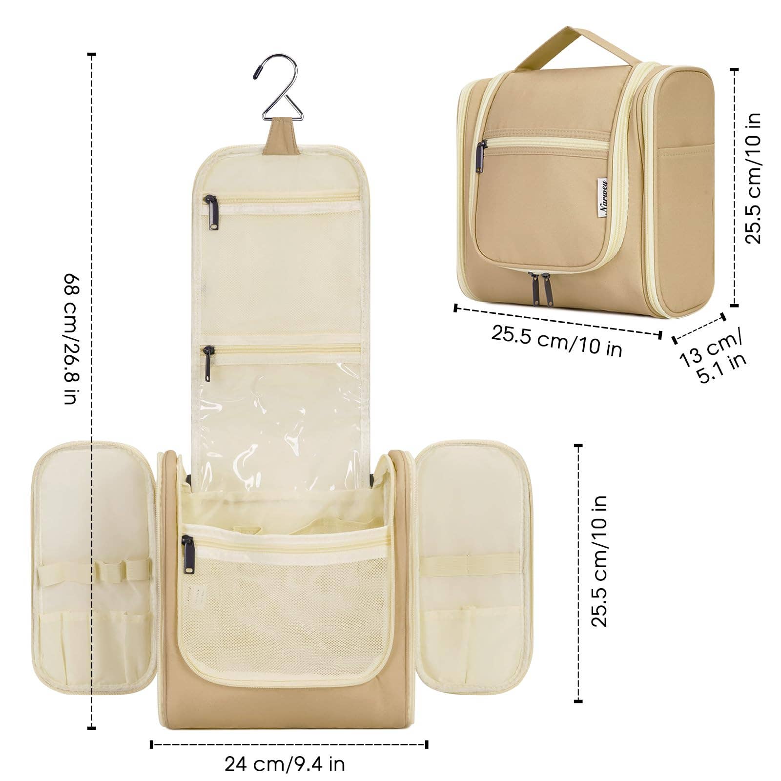 wandf - Wholesale Toiletry bag – women's - NW5126 Travel Toiletry Cosmetic Bag With Handle Women Gift123