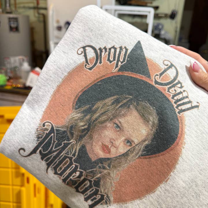 Val dood idioot grafische crewneck voor wholesale door Basil & Burch