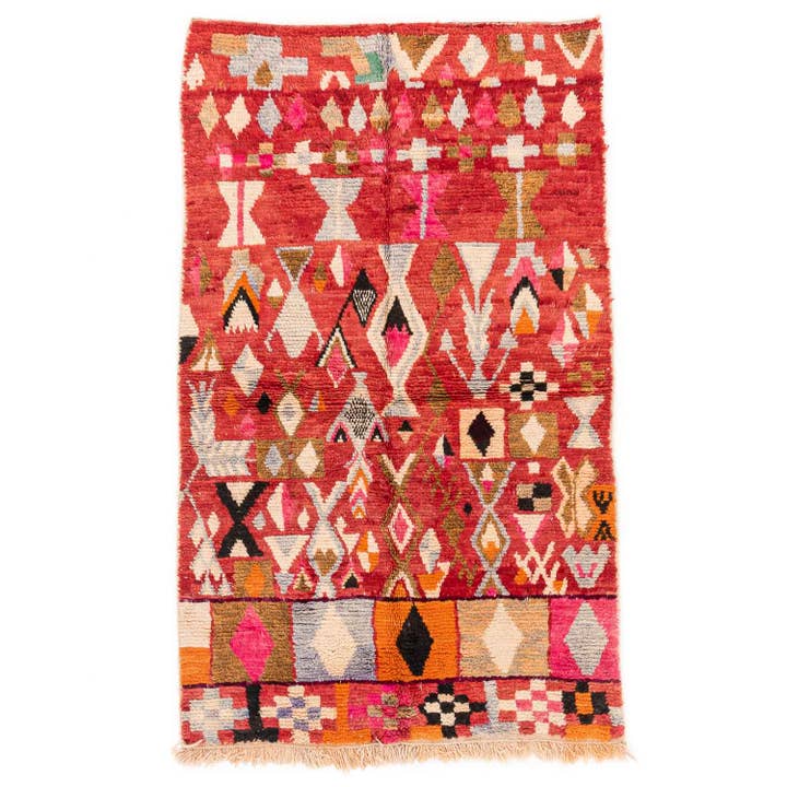 Handmade Vintage Moroccan Rug 5,3 X 8,7 ft / 162 x 266 cm for wholesale by Benisouk