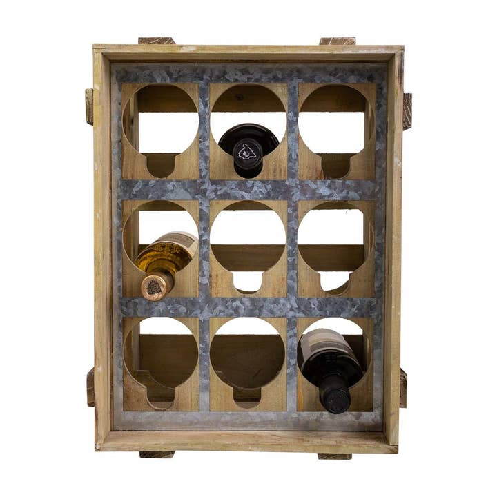 Creaciones Meng - Wholesale Bottle Rack/Holder - Wooden bottle drawer for 9 bottles1