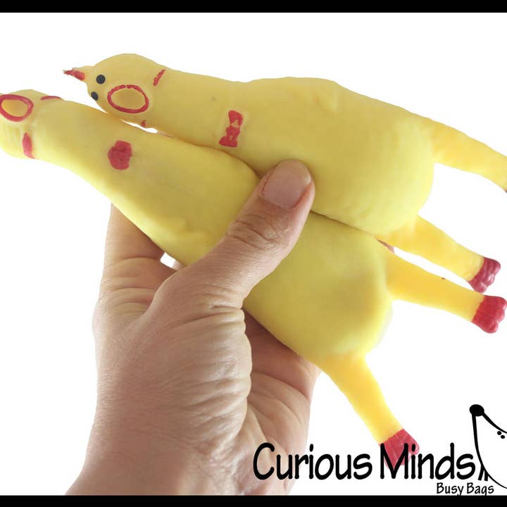 Curious Minds Toys - Wholesale Squishy Toy - Kids & Baby - 1 Chicken Sand Filled Squishy - Rubber Chicken Moldable Sens5
