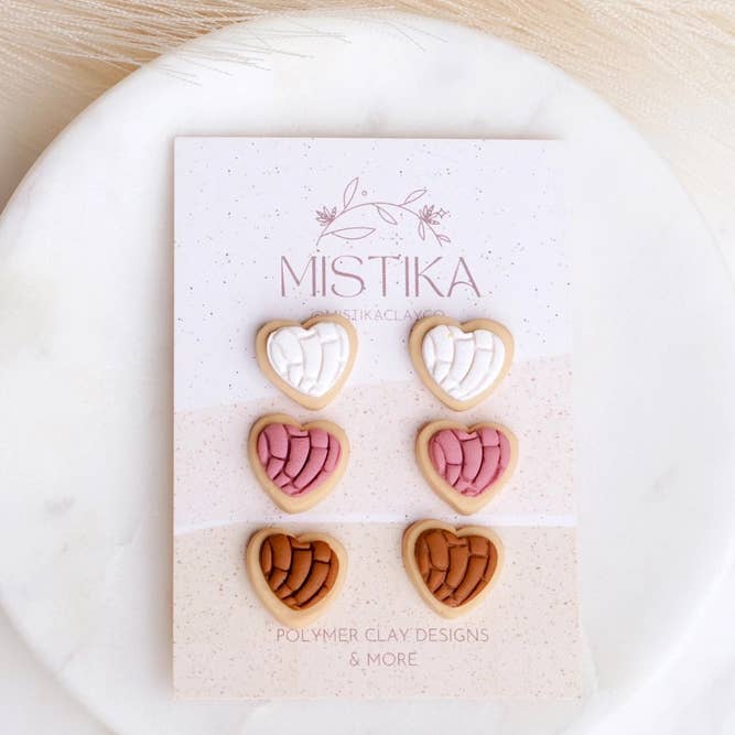 Mistika Studio - Wholesale Jewelry Set - Pan Dulce Stud | Conchas Earrings| Conchitas De Dulce SET1
