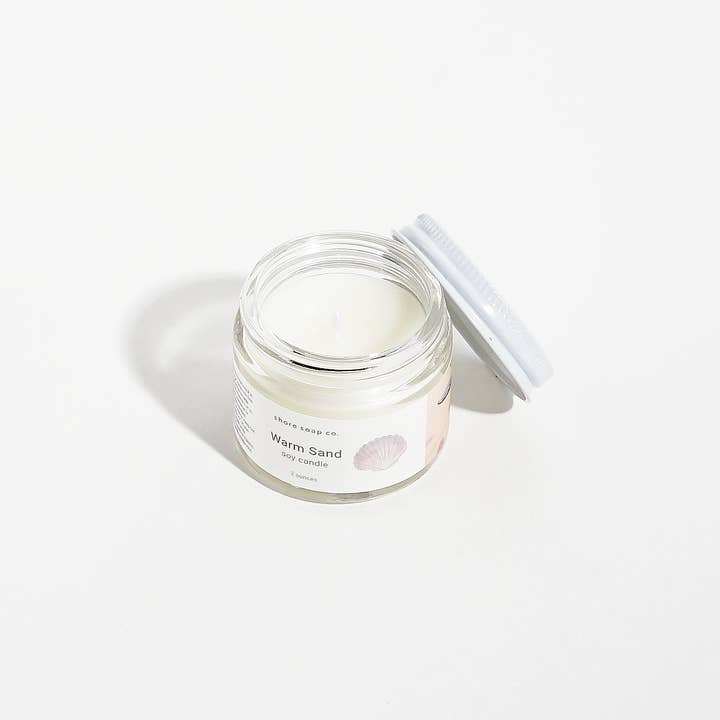 Shore Soap Co. - Wholesale Jar/Filled Candle - Warm Sand Mini Candle