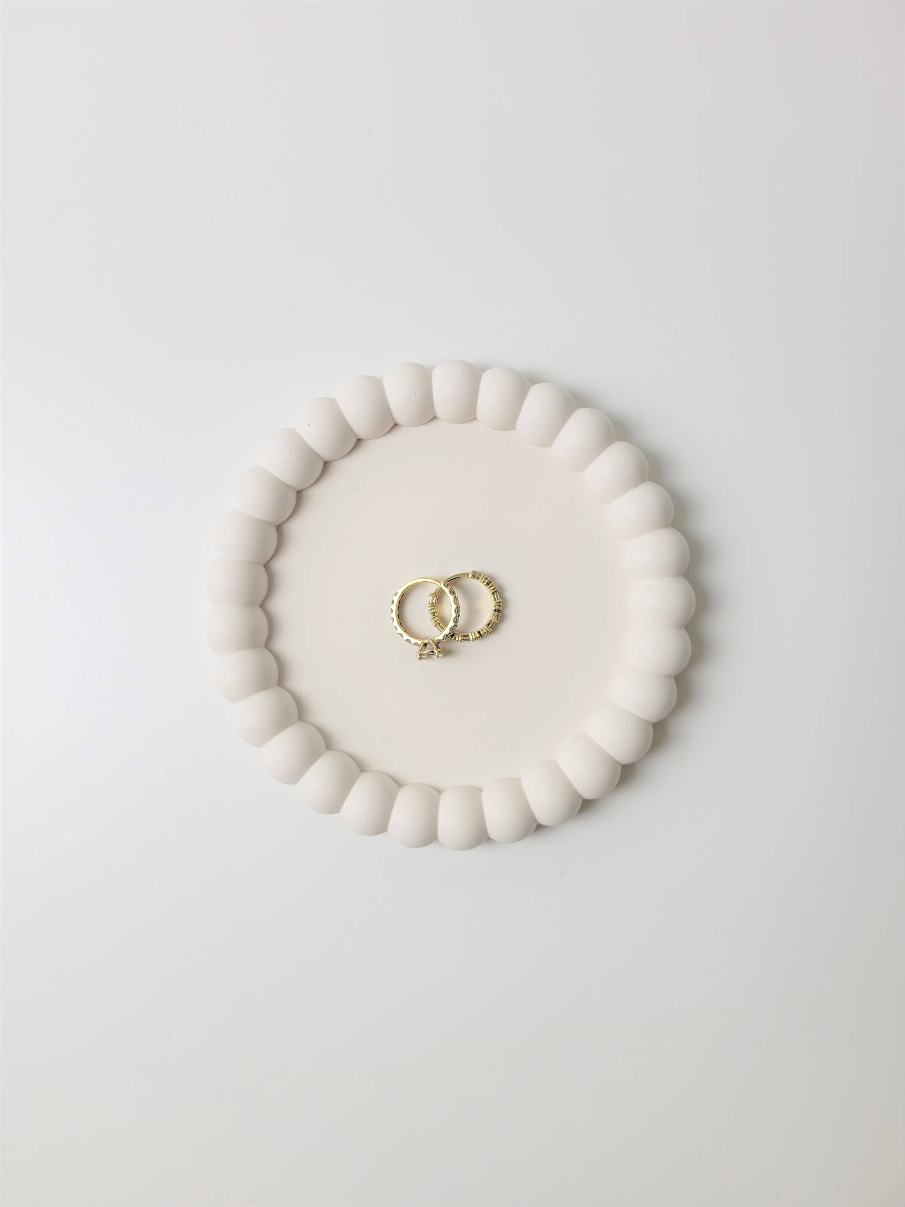 Three Springs Candle Co. - Wholesale Jewelry Dish - Mochi Donut Small bubble Jewelry trinket tray | dish2