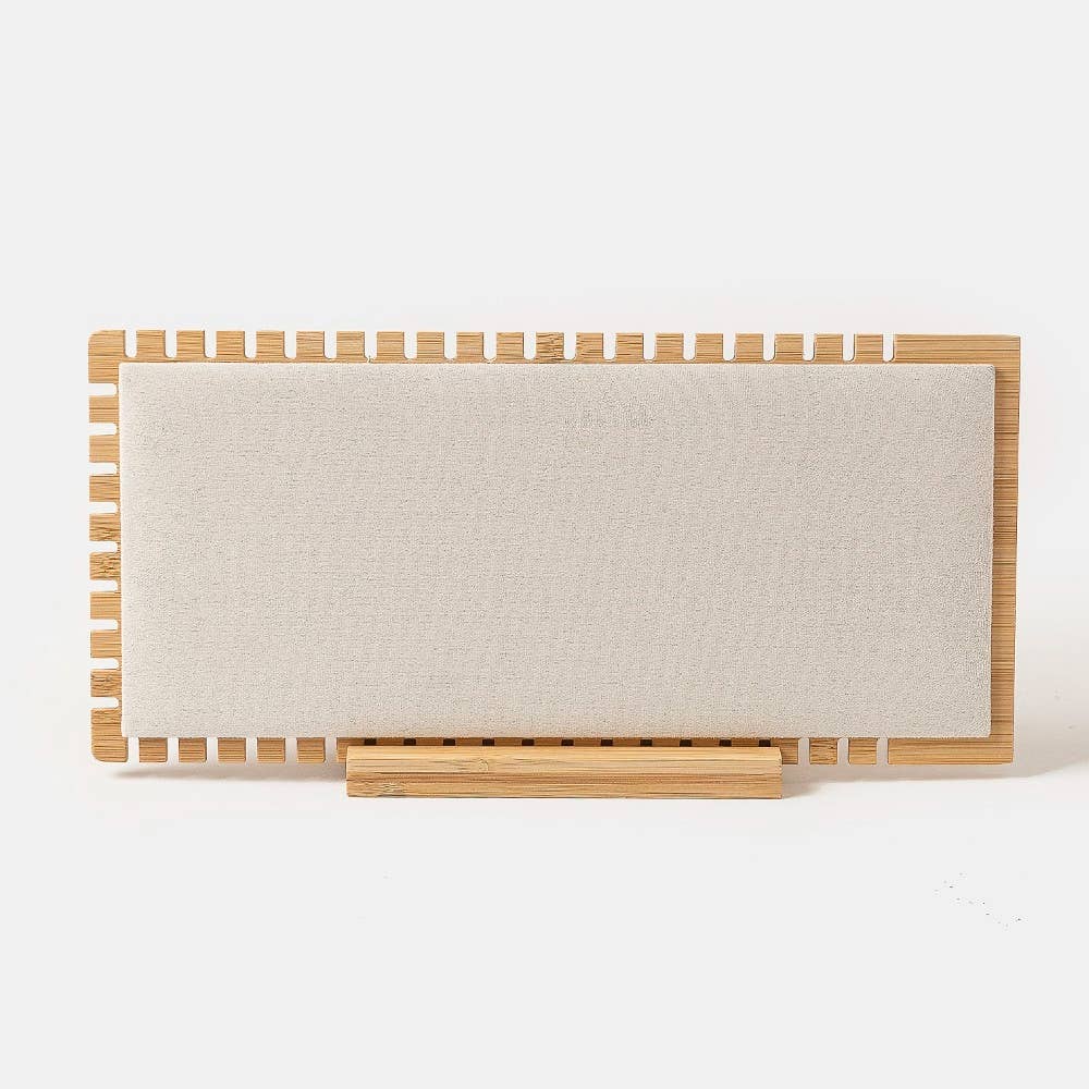 LEGNO Espositore per Gioielli Rettangolare in Legno Allungato in vendita all'ingrosso su Faire6