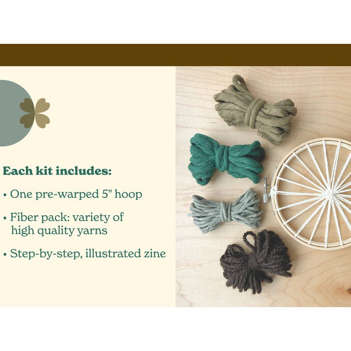 Euca Design - Wholesale DIY craft kit - DIY Round Weaving Kit - Winter | Beginner Friendly1