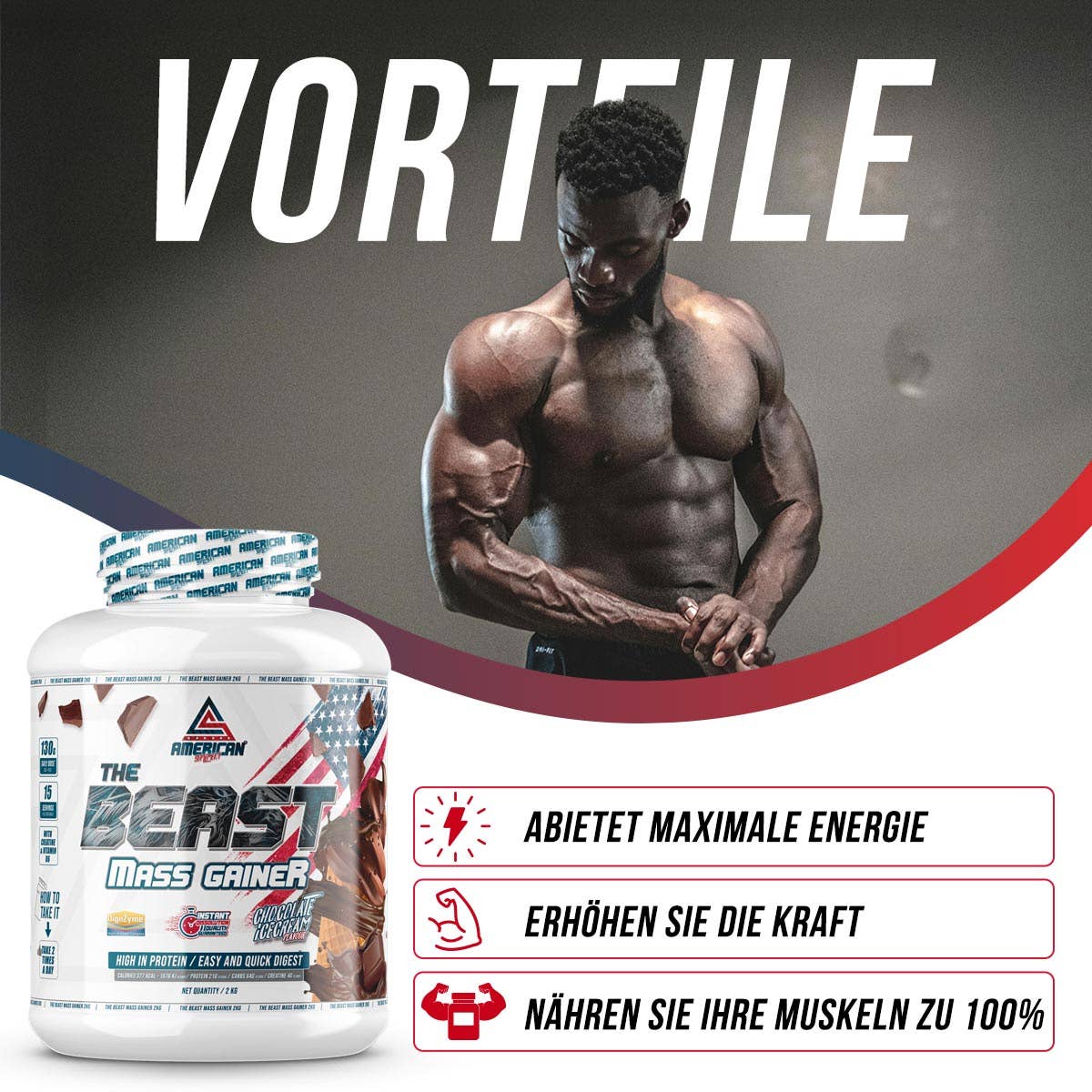 AMERICAN SUPLEMENT S.L. - Venta al por mayor Proteínas y superalimentos en polvo - American Suplement | The Beast Mass Gainer 2 kg16