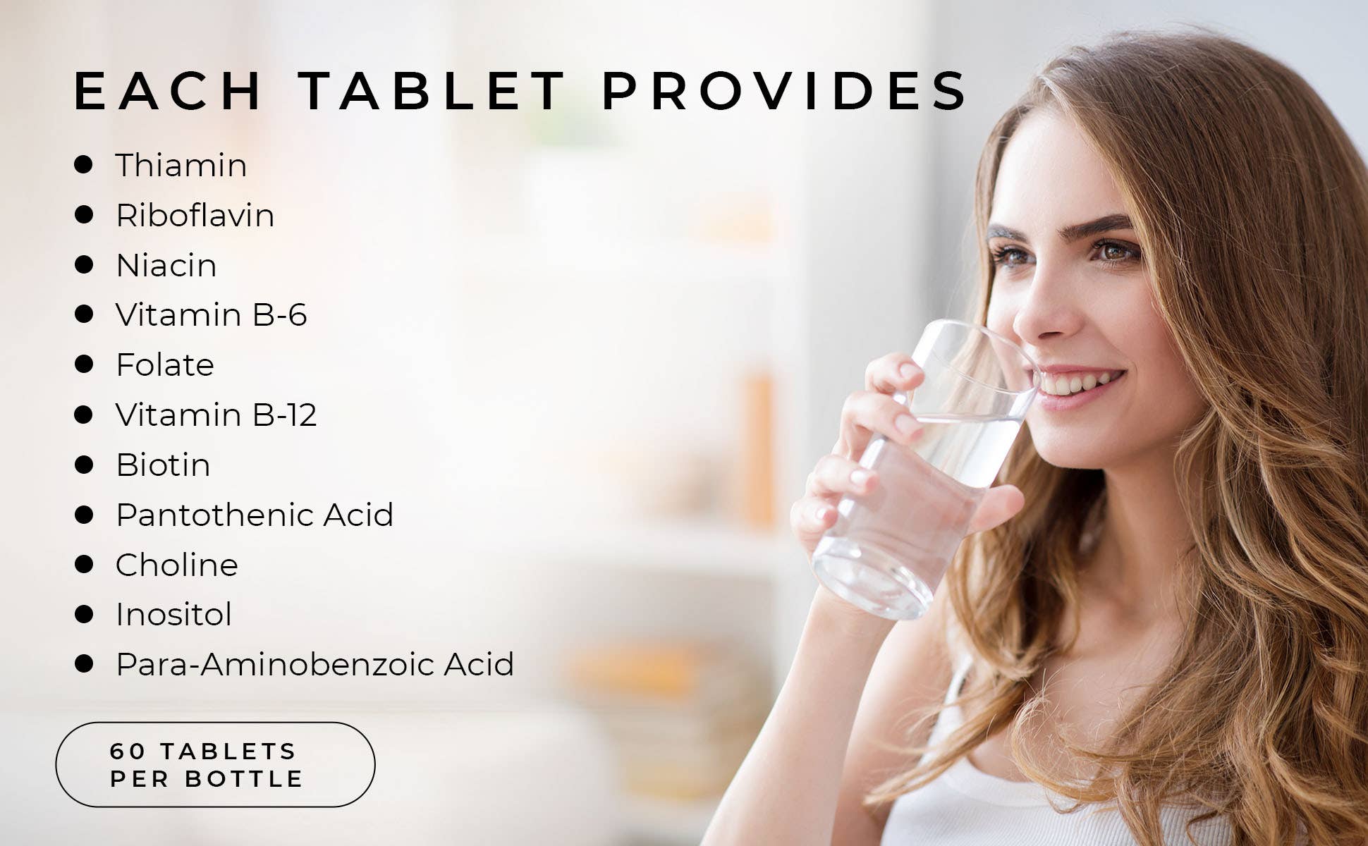 Nutrafirst, Inc - Wholesale Oral Supplement/Vitamin - B Complex Vitamins for Men & Women - Daily Defense B-100 7