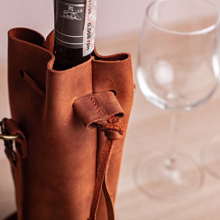 Pikore – Großhandel Weintasche – Lederflaschenbeutel - Breite Farbpalette2