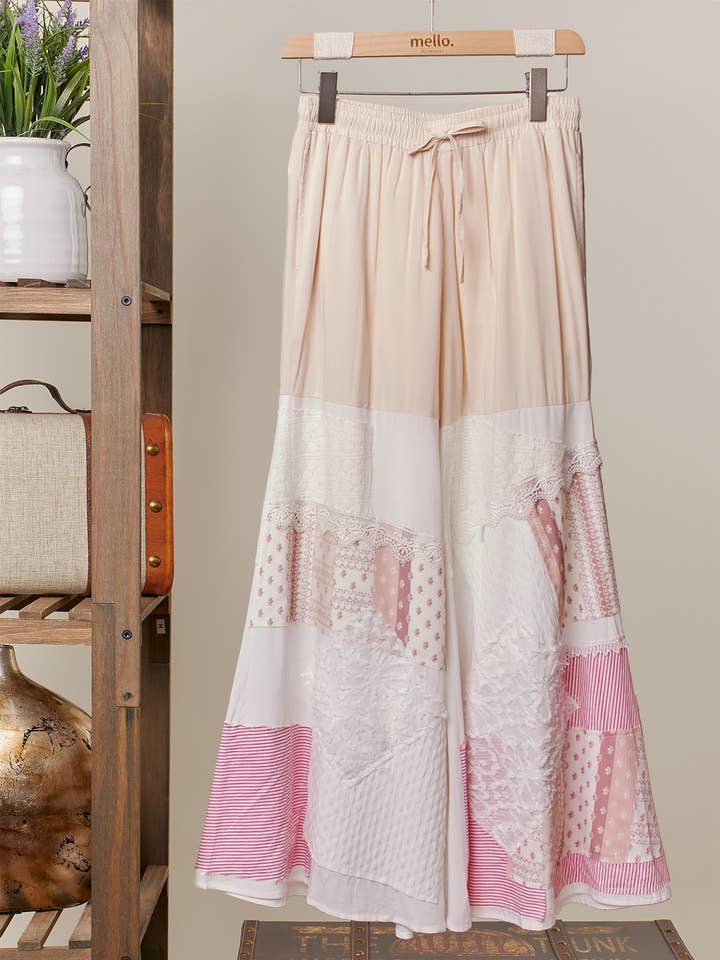 Boho Crochet Lace Pattern Pants for wholesale by Mello.