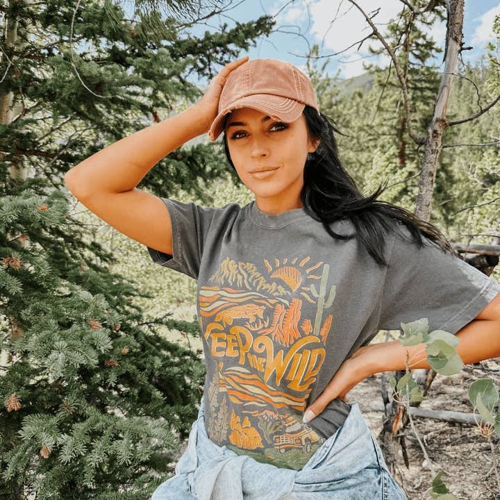 Pepper Keep Me Wild Tee for wholesale on Faire