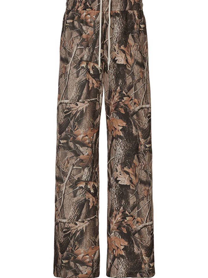 BROWN Camouflage Casual Lounge Pants for wholesale on Faire4