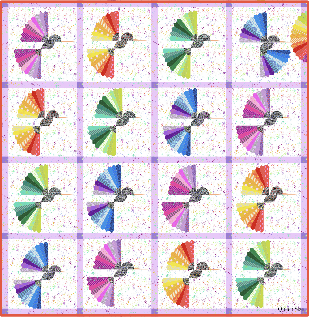 Rachel Rossi Design - Wholesale Quilt - Hover | Hummingbird Quilt Pattern7