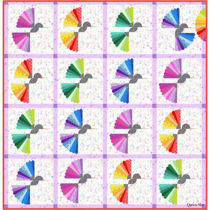 Rachel Rossi Design - Wholesale Quilt - Hover | Hummingbird Quilt Pattern7