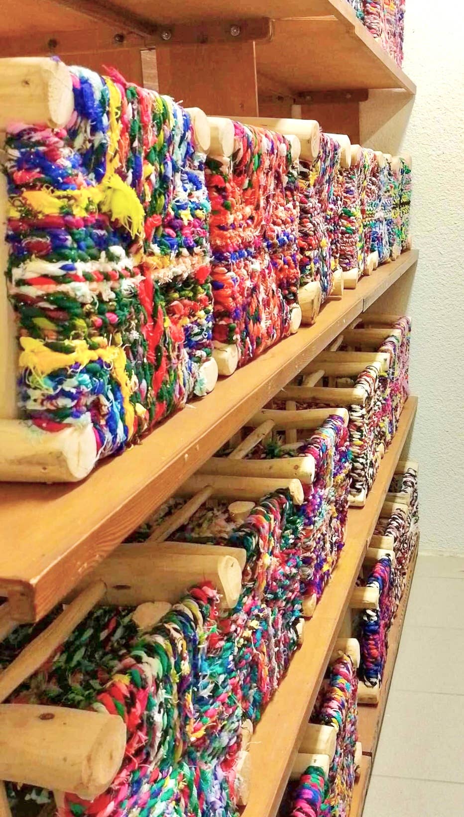 SOUK in the CITY - Wholesale Stool - Boucherouite Stools (set of 2)19