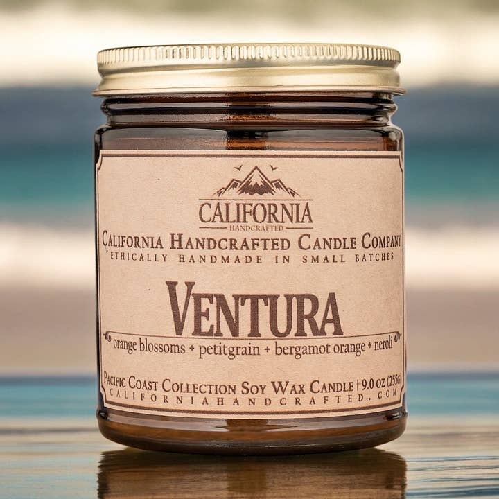 California Handcrafted - Wholesale Jar/Filled Candle - Ventura Coconut Apricot Jar Candle1