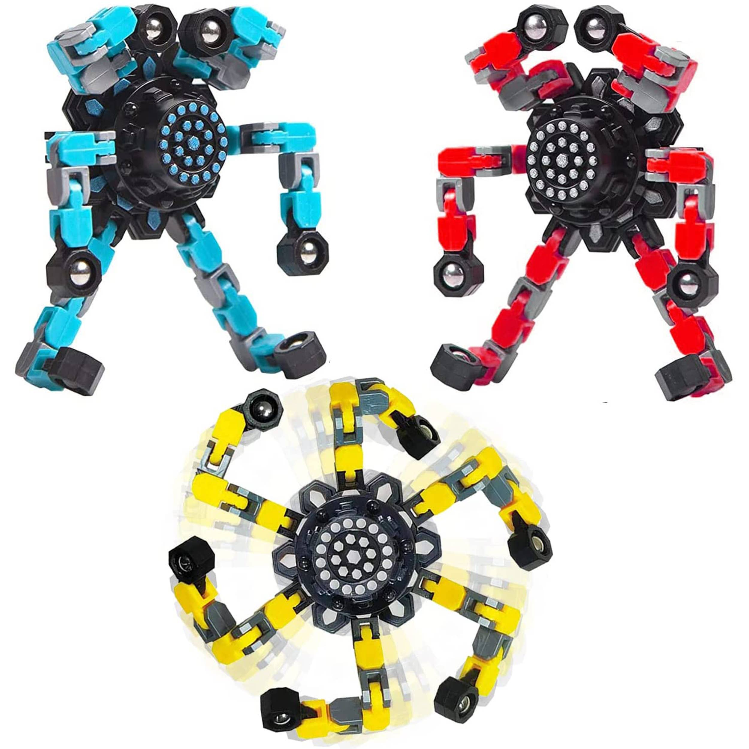 JSBlueRidge Toys - Vente Fidget/jouet anti-stress – enfant - Jouets de doigt de robot de Pâques à faire tourner4