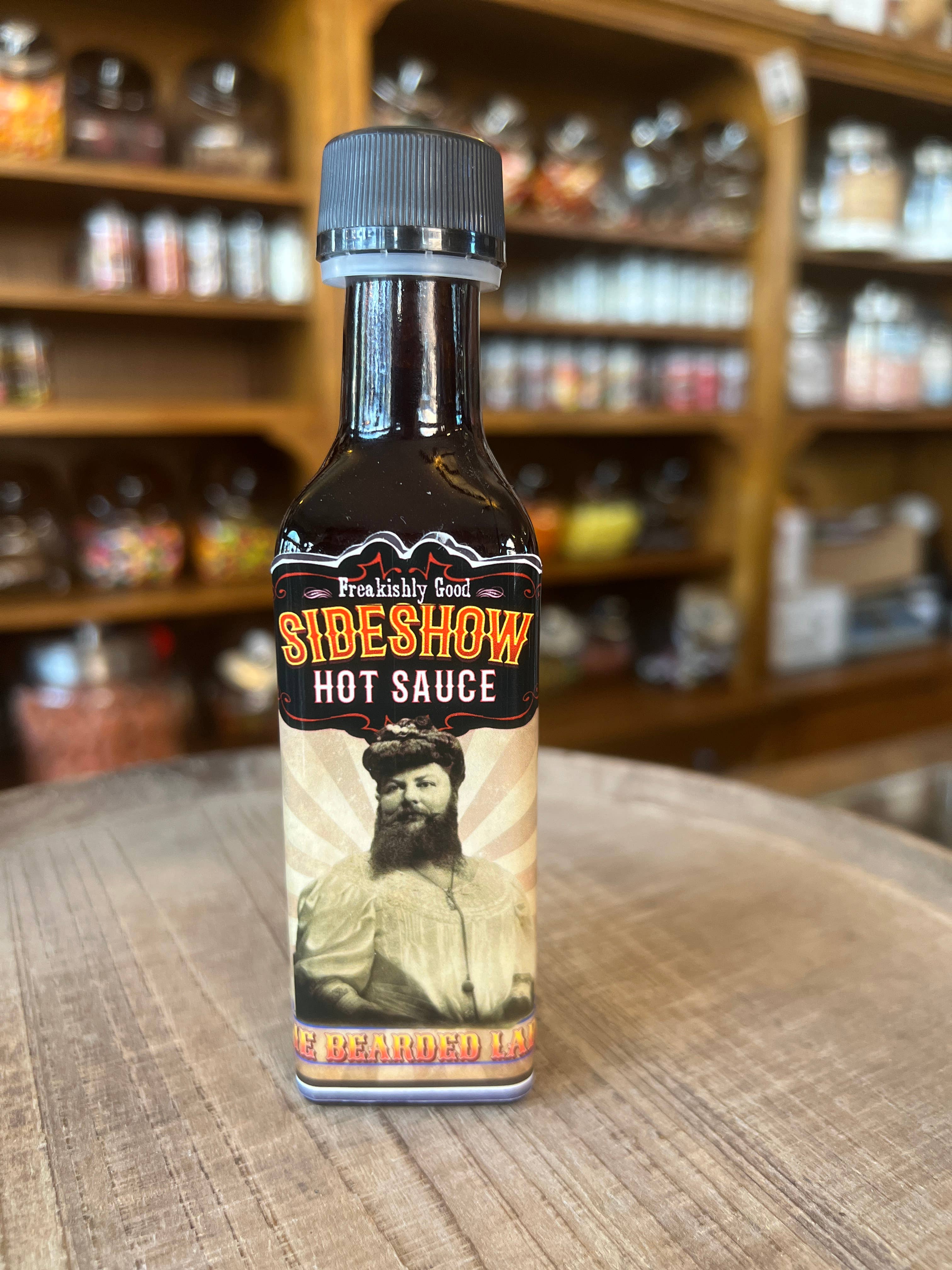 Montana Farmacy - Wholesale Hot Sauce - Sideshow Hot Sauce © The Bearded Lady Circus Huckleberry