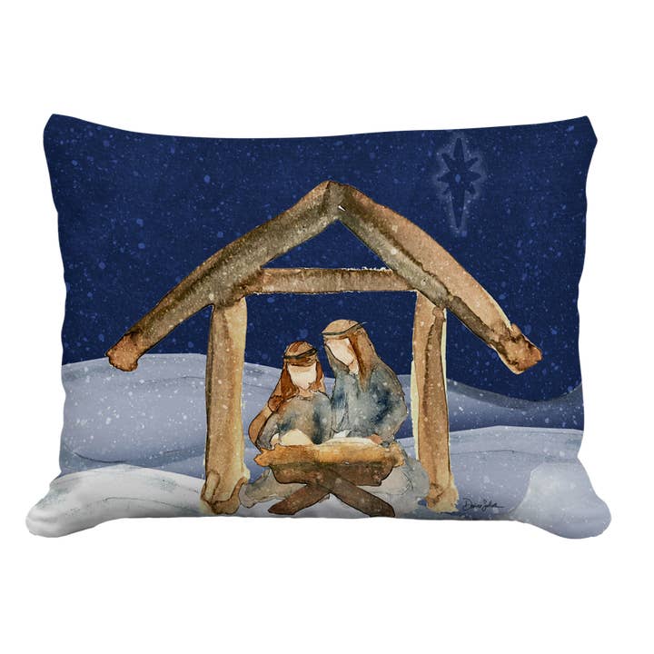 Pillow - Nativity Scene - indoor / outdoor cushion for wholesale by Magnolia Casual