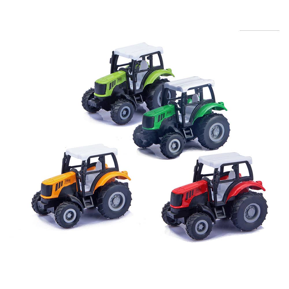 AJ Aguiar - Wholesale Toy Car/Truck - Kids - Tractor Spins 4 Assorted. Pull Back 1:43 Dis-243