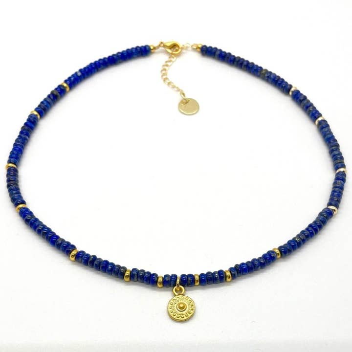 Deep Blue Necklace for wholesale by Eli m London