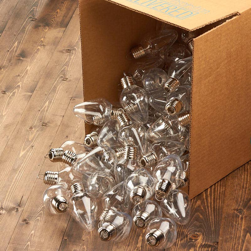 Factory Direct Craft – Engroshandel Julepyntsæt – Akryl fyldbar pæreornament6