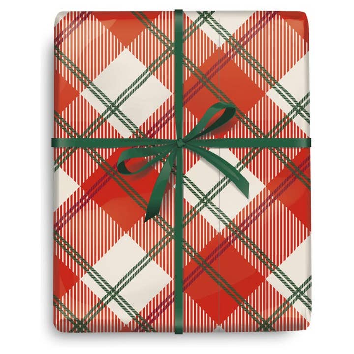 Traditional Plaid Wrapping Paper - 10FT for wholesale by The Gift Wrap Company