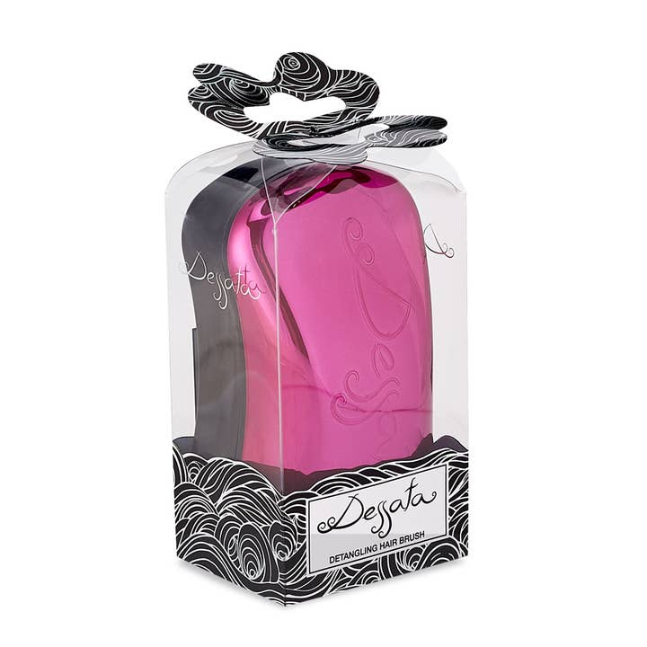 Dessata - Wholesale Hair Brush/Comb - Dessata detangling hairbrush (travel size) - METAL FUCHSIA