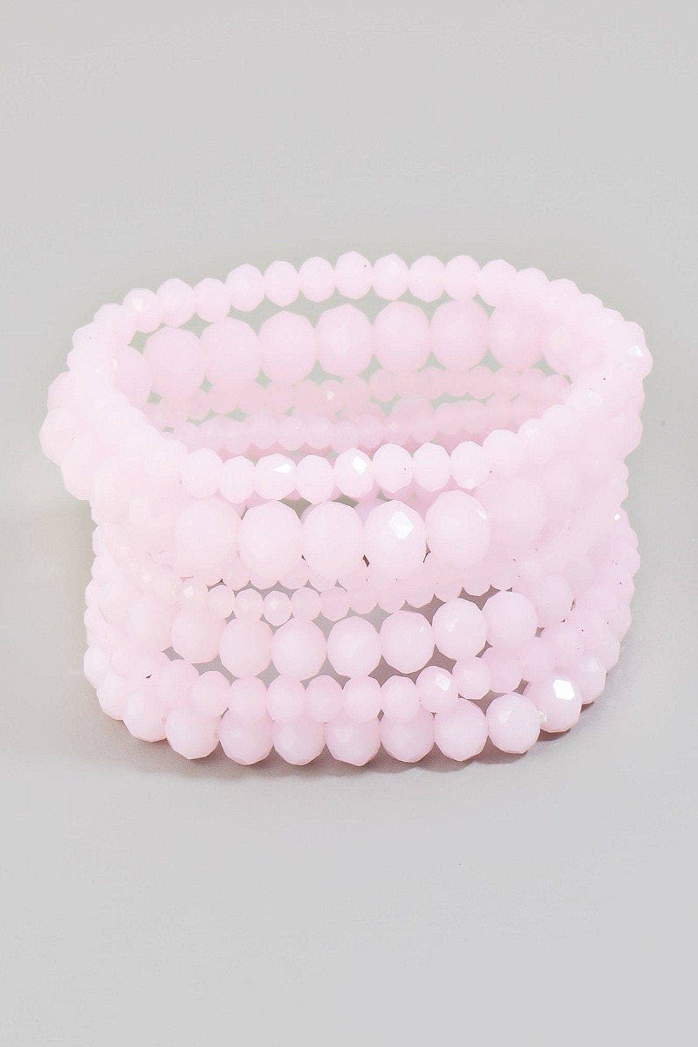 MiMi Wholesale - Wholesale Jewelry Set - CB2177 7 Piece Glass Beaded Bracelet Jewelry Set15