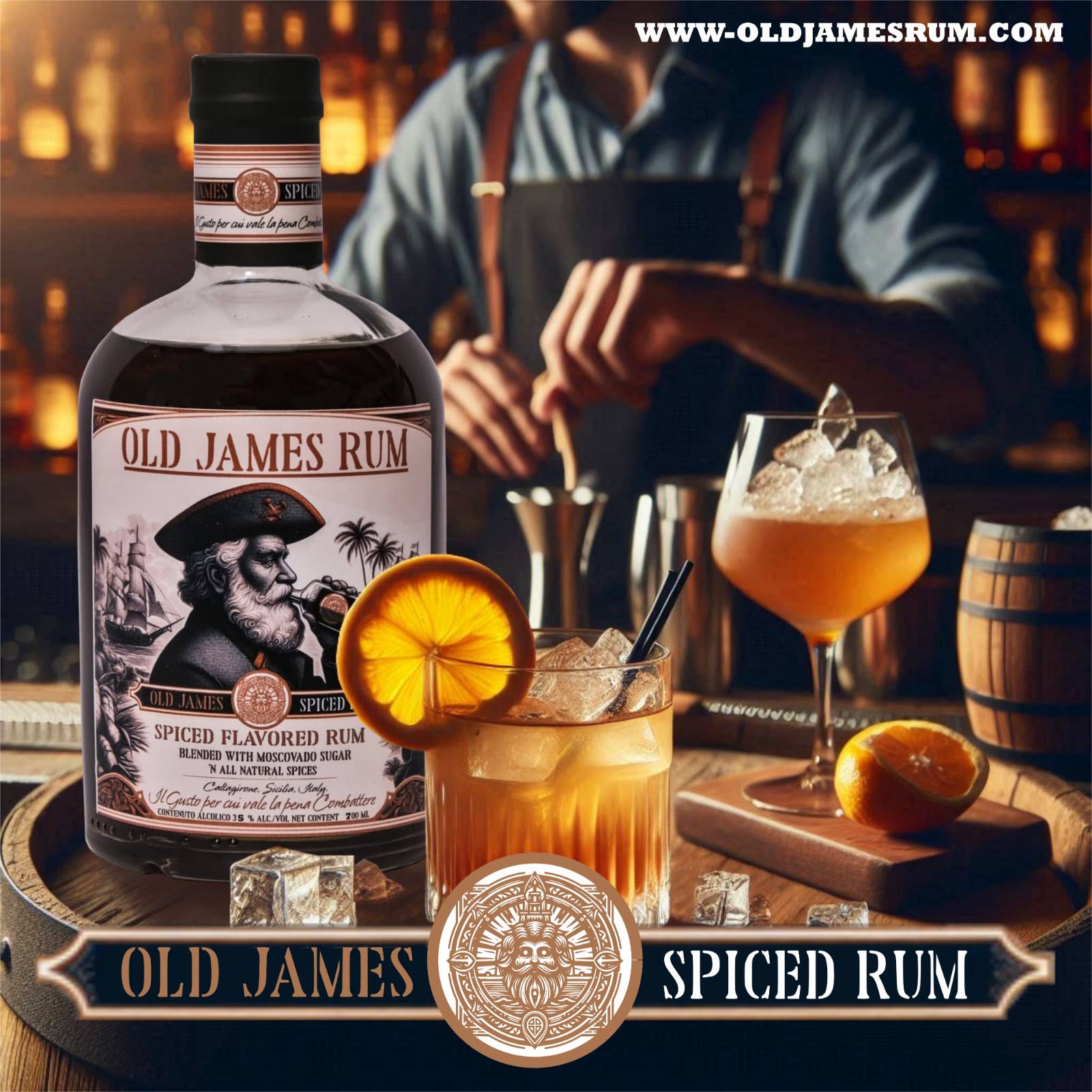 Sicilian Whiskey - Wholesale Liqueur - Old James Rum10