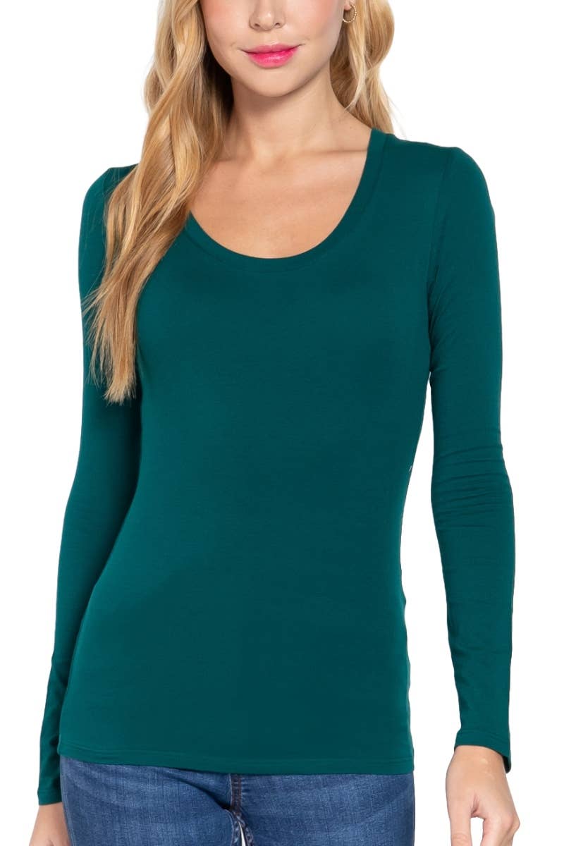 Vanilla Monkey - Wholesale Knit Top - Women's - Long Sleeve Scoop Neck Basic Top16