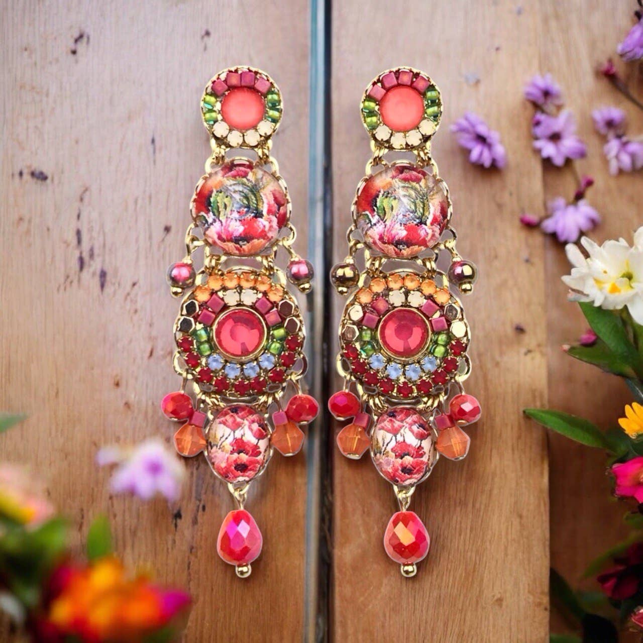 melizijewelry – wholesale Dangle earrings – Paraiso crystal earrings3