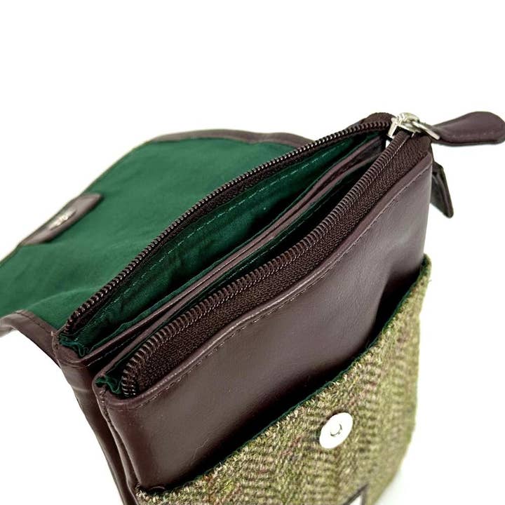 maccessori - Wholesale Crossbody Bag - Women's - Harris Tweed Mini Crossbody Bag Country Green