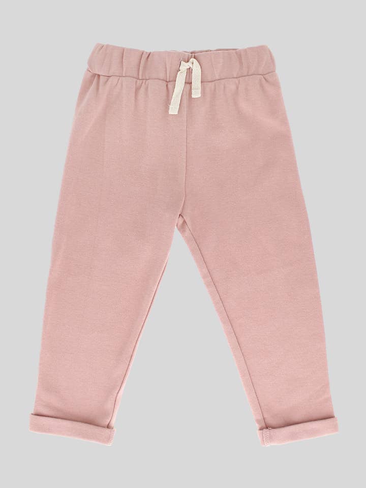 Pantalon rose pour tout-petit en coton biologique pour la vente par Gertex