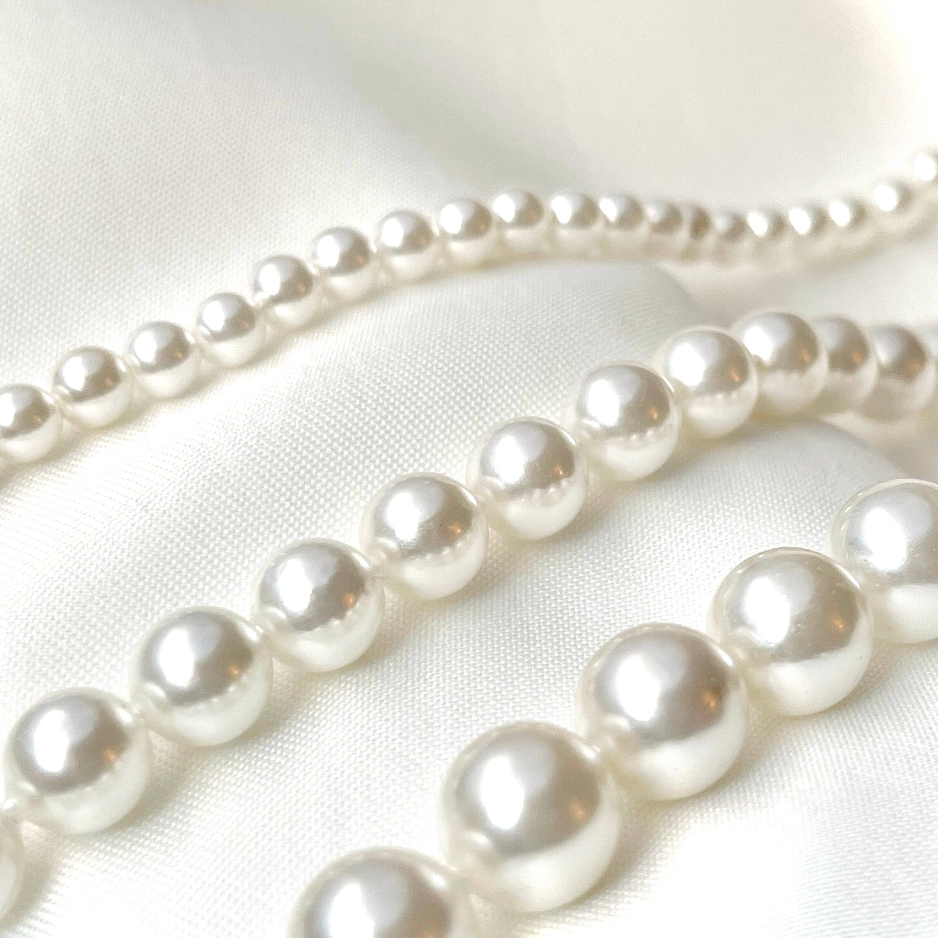 Blueyejewelry - Wholesale Beaded/Pearl Necklace - Pearl Necklace -  4 mm 6 mm 8 mm Shell Pearl Choker 1
