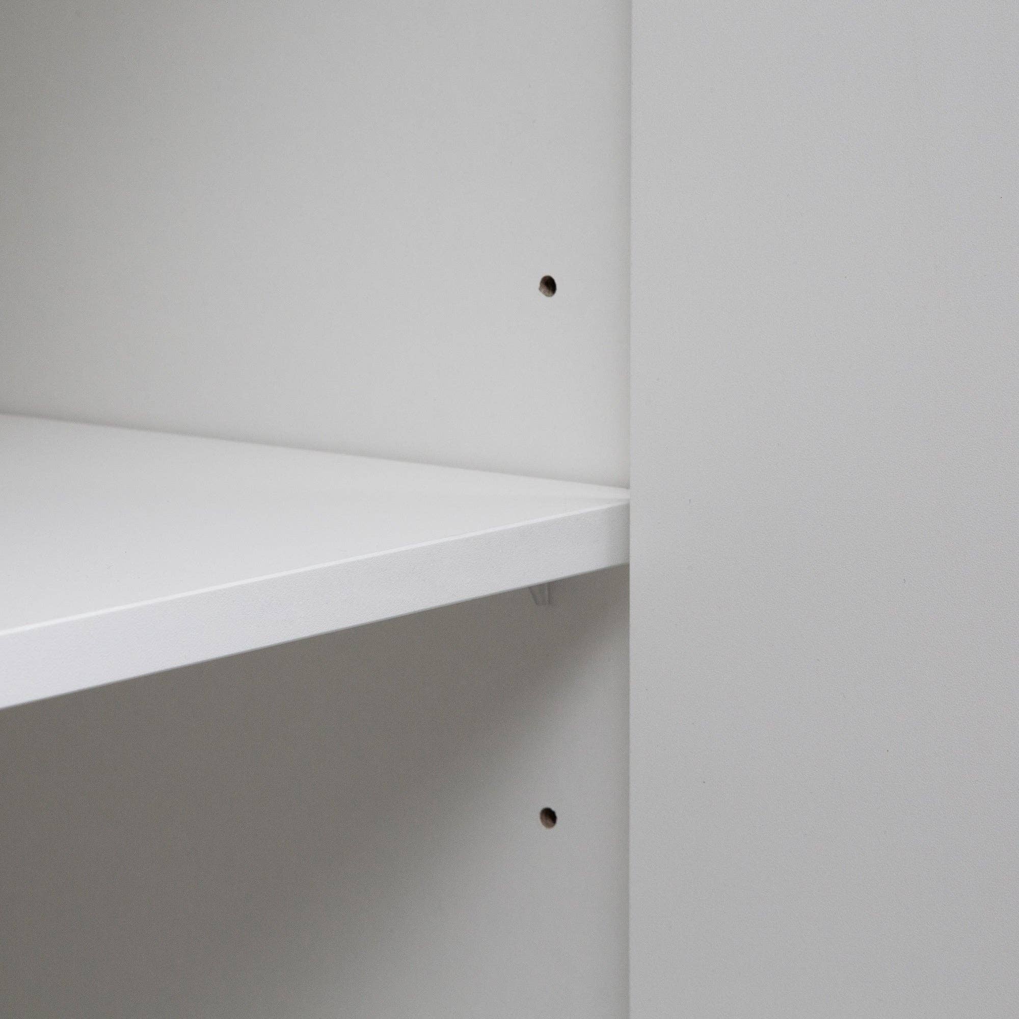 HOMYCASA DESIGN INC - Vente Armoire - Buffet Moderne Blanc Armoire à Cannelures Grand Rangement10