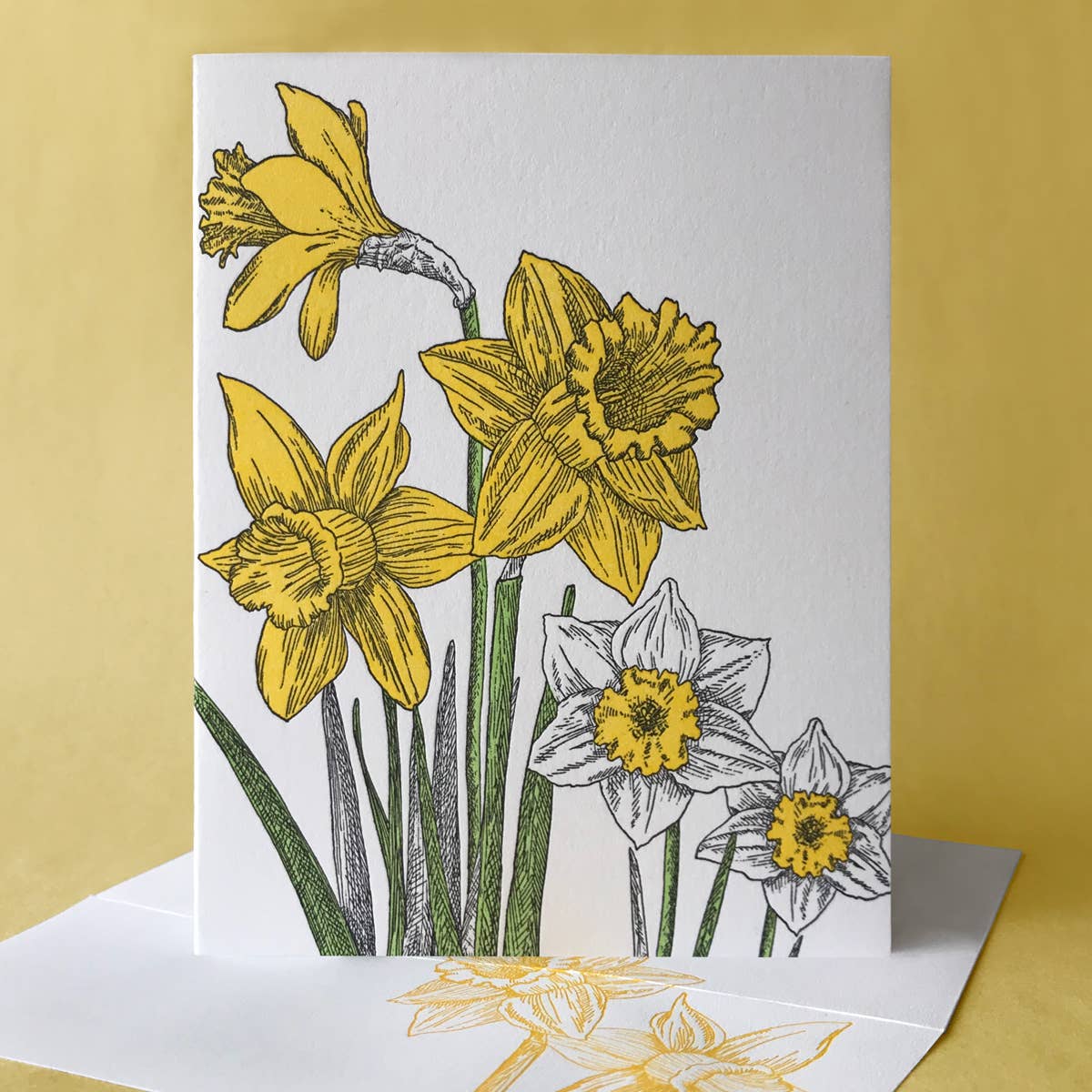 Painted Tongue Press - Wholesale Mother's Day Card - Daffodil Thank You, Mother's Day, and Blank Note Card2
