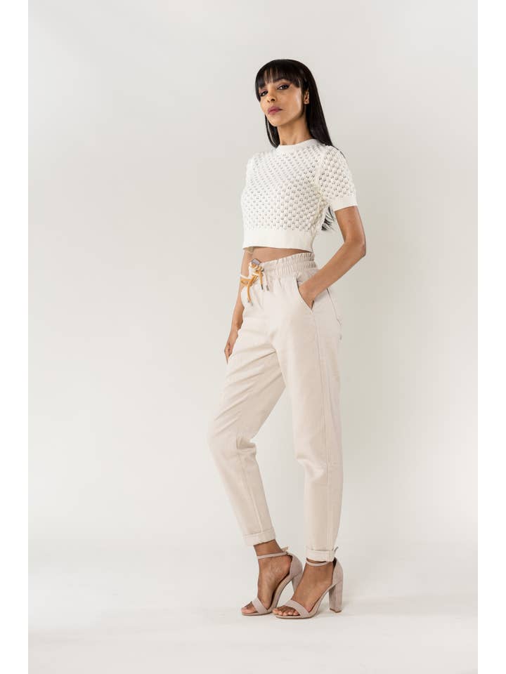 Nina Carter - Vente Pantalon – femme - Pantajogg élastiqué à la taille confortable Nina Carter P500