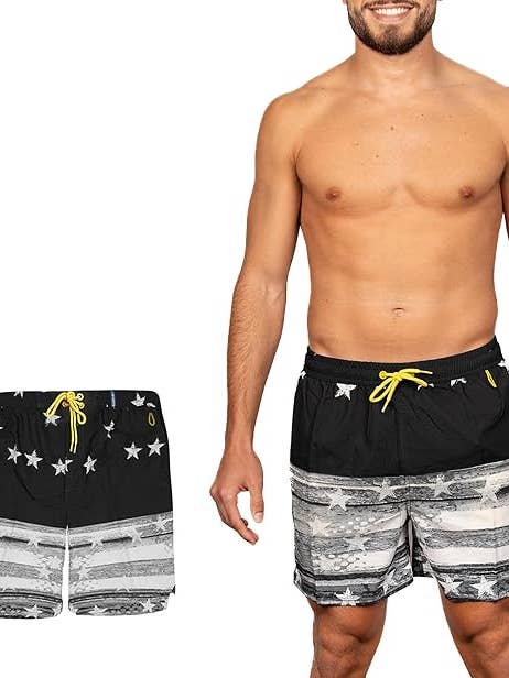 Calções de Banho Masculinos Banana Boat UPF 50+ Secagem Rápida com Bolso Lateral por atacado de Basix of America