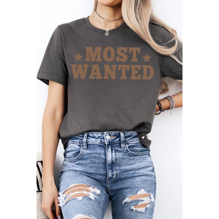 Amused by Blue - Wholesale T-Shirt (Graphic) - Women's - Most Wanted Short Sleeve T2